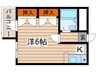 レオパレス２１ＲＸ新瑞橋 1Kの間取り