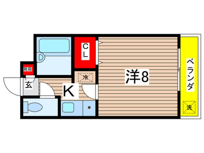 間取図 シャルム小島