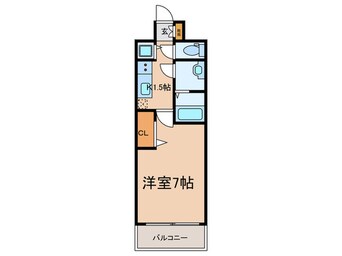 間取図 ﾌﾟﾚｻﾝｽ鶴舞公園ｾﾗｳﾞｨ(707)