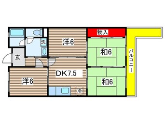 間取図 FilaAlta左京山