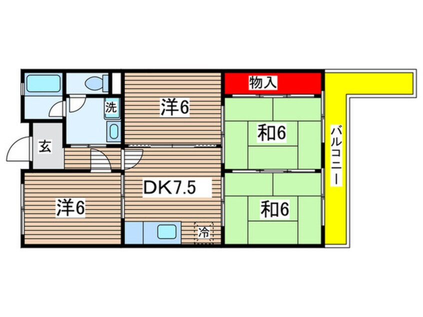 間取図 FilaAlta左京山