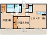 KOKUA 2LDKの間取り