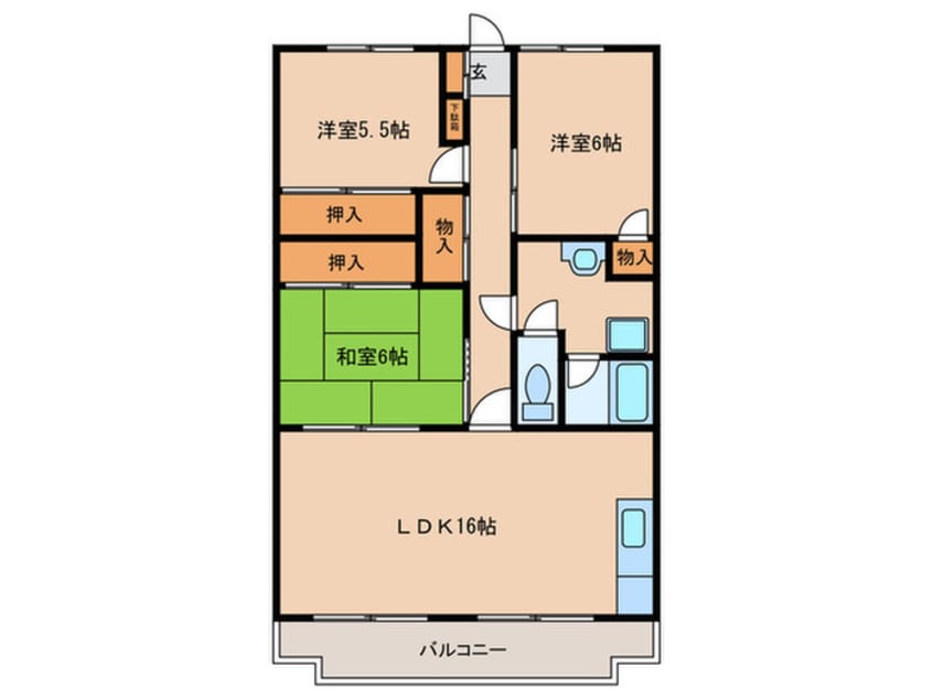 間取図 OS・SKYフレックス藤ヶ丘
