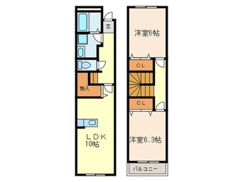 間取図 メゾントーマ安城