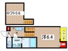 Eternal Court TSURUMAI 1Kの間取り
