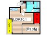 storia六番町 1LDKの間取り