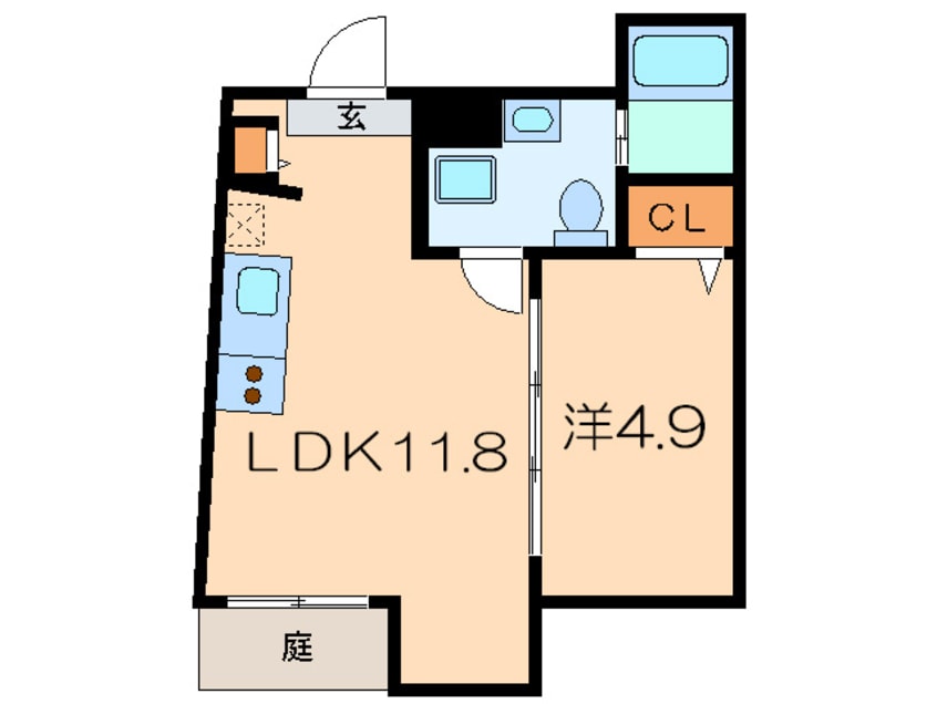 間取図 Ｃｌｏｕｄ９名古屋駅前
