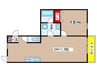 クレスト鳴海 1LDKの間取り