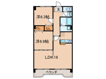 間取図 サンシティ貴船