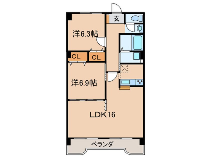 間取図 サンシティ貴船