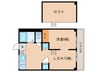 シーズンコート上小田井西 1LDKの間取り