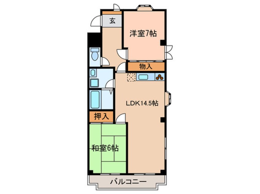 間取図 レジデンス栄