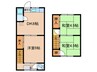 下本町桜井貸家 3DKの間取り