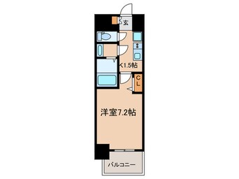 間取図 プレサンス丸の内アデル（801）