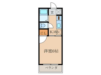 間取図 カレッジサイド寺田