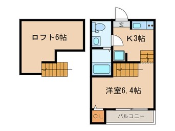 間取図 デザイナーズコーポ賑町