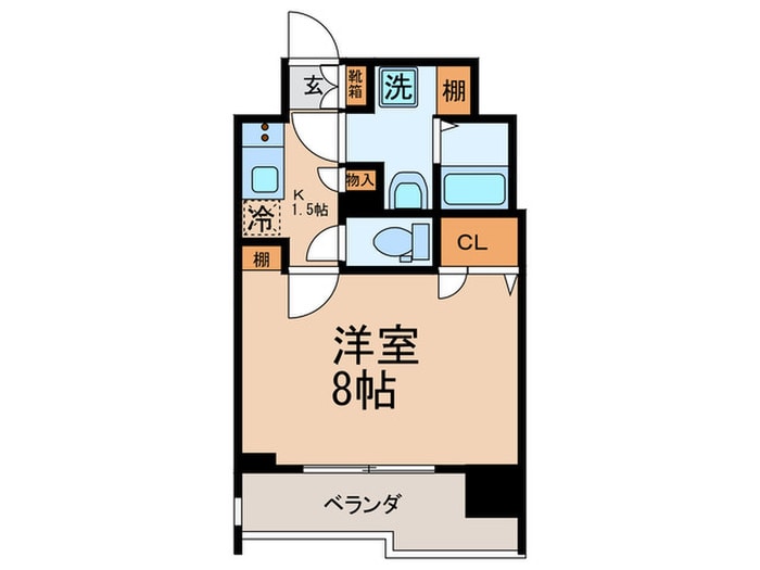 間取り図 ﾌﾟﾚｻﾝｽ丸の内雅風(404)
