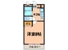 アンプル－ルフェ－ルソレイユ 1Kの間取り