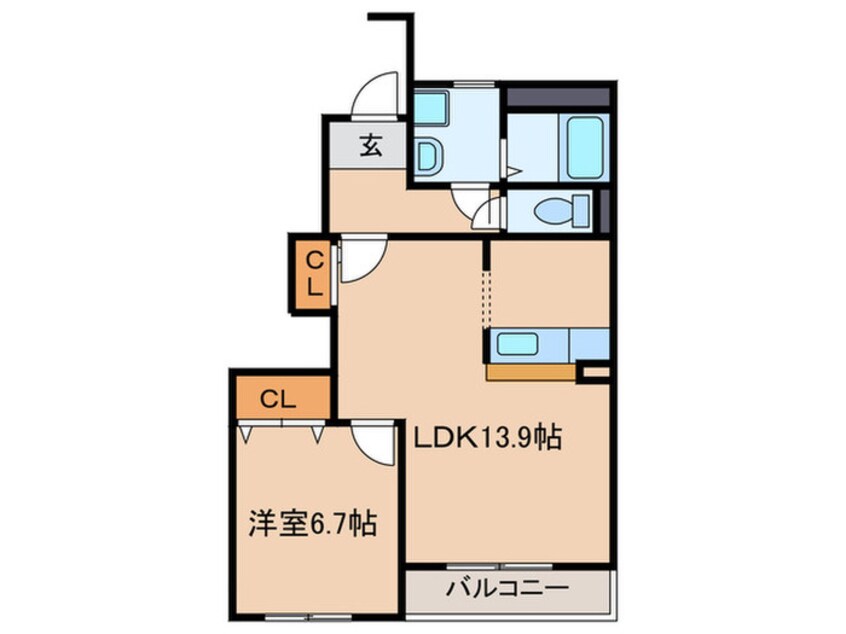 間取図 リバ－コ－ト