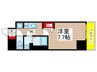 ディアレイシャス尾頭橋 1Kの間取り