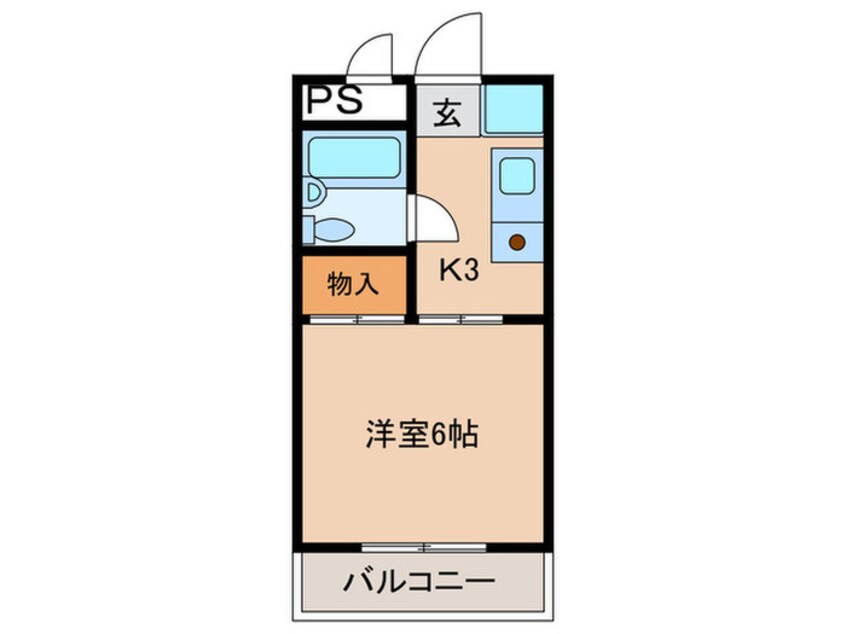 間取図 メゾン・ド二宮Ｂ