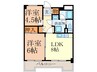 リアライズ栄 2LDKの間取り