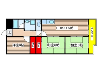 間取図 ヒルトンブル－