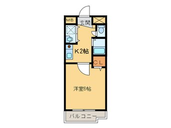 間取図 レーベンズ・フロイデ