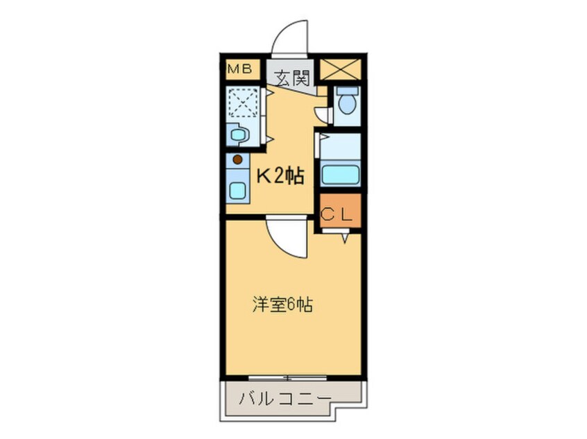 間取図 レーベンズ・フロイデ