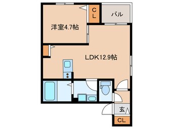 間取図 クラージュ龍ノ口
