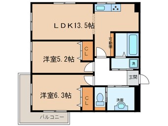 間取図 コーポやすり苑