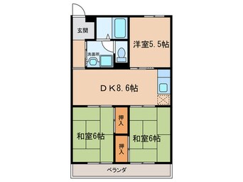 間取図 コーポやすり苑