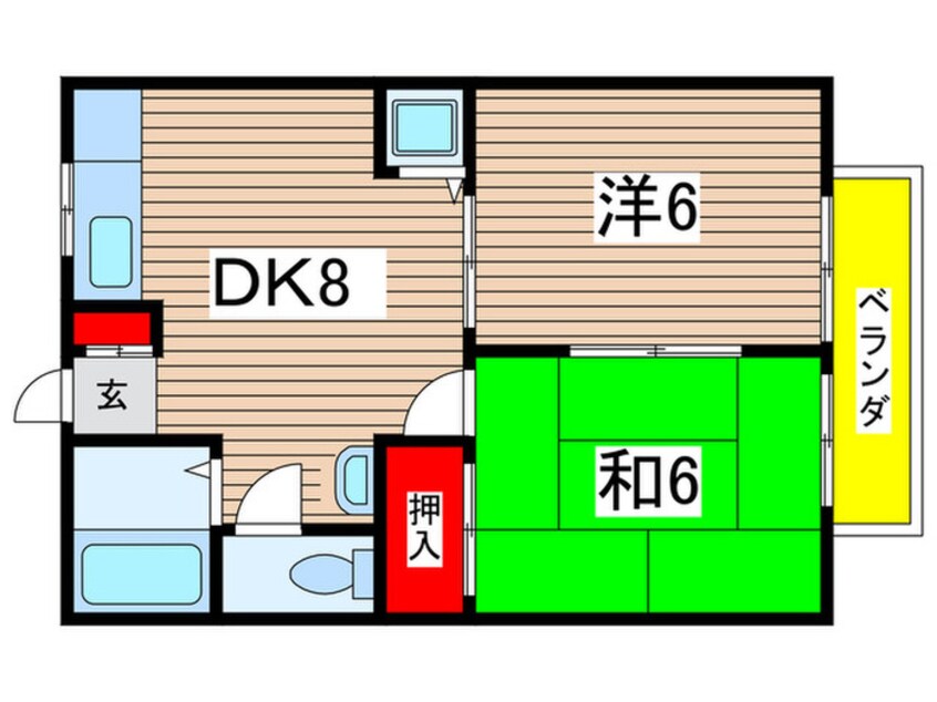 間取図 ユース宝扇