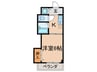 第２コスミック東光 1Kの間取り