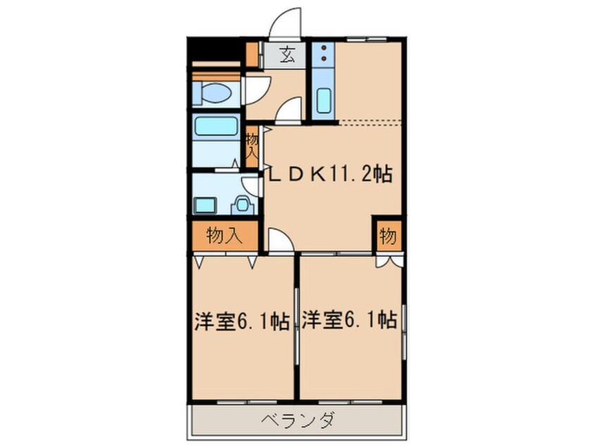 間取図 ルミナスハイムⅡ