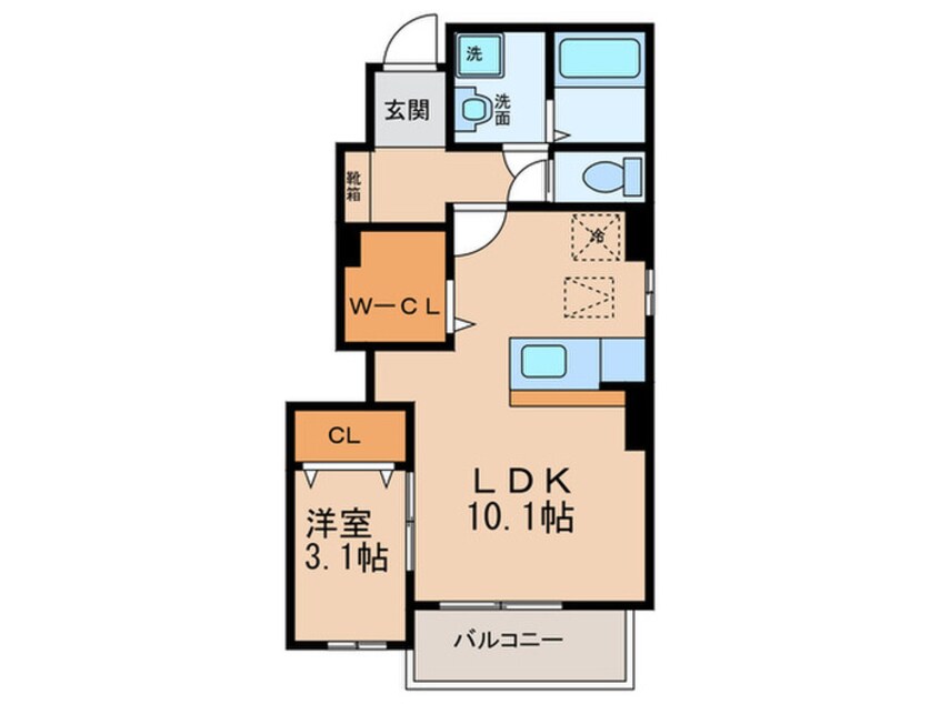 間取図 ノーブル港西Ⅰ