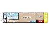 Calm塩釜口 1LDKの間取り