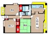 山田ビル鳴海 3LDKの間取り