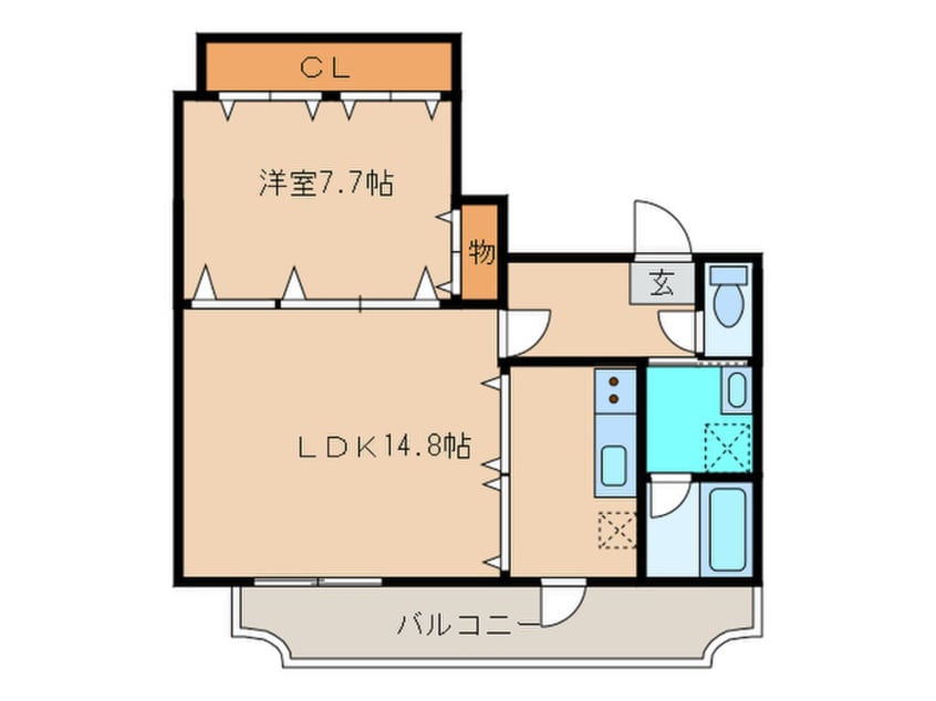 間取図 ホワイトクラウド　４