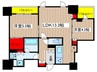 ﾌﾟﾗｳﾄﾞﾀﾜｰ栄ﾊﾟｰｸｱﾘｰﾅ（703） 2LDKの間取り