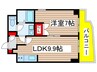 サンリヴァーメゾン 1LDKの間取り