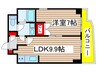 サンリヴァーメゾン 1LDKの間取り