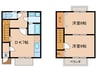 DUPLEX須ケ口 2DKの間取り