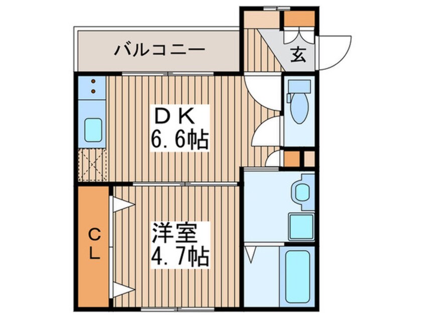 間取図 ベルフォート新瑞橋