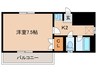 ラポールまるとみⅡ 1Kの間取り