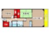 ロイヤルメゾン植田山 2LDKの間取り