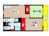 関谷ハイツ 2DKの間取り