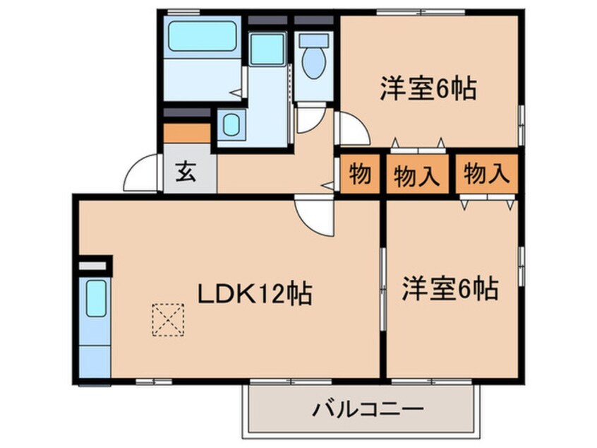 間取図 コトーソレイユＢ