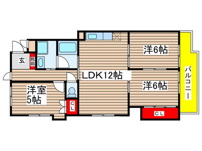 間取り図 ファインエクセル御幸山