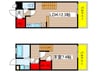 シエルブルー栄 1LDKの間取り